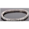 Image 2 : STERLING SILVER CUBIC ZIRCONIUM TENNIS BRACELET