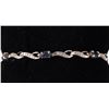 Image 2 : BLUE SAPPHIRE STERLING SILVER LADIES BRACELET