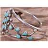 Image 2 : VINTAGE STERLING SILVER TURQUOISE CUFF BRACELET