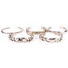 Image 1 : ASSORTED STERLING SILVER CUFF BRACELETS - (5)