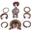 BRASS INDIAN PRABHAVALI & BRONZE AFRICAN BRACELETS