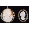 Image 1 : VINTAGE VAN DELL & CATAMORE CAMEO BROOCHES