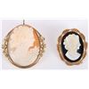 Image 2 : VINTAGE VAN DELL & CATAMORE CAMEO BROOCHES