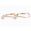 Image 1 : 14K YELLOW GOLD DIAMOND LADIES EARRINGS