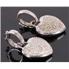 Image 2 : 18K WHITE GOLD DIAMOND LADIES EARRINGS