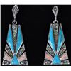 Image 2 : STERLING SILVER GEMSTONE LADIES EARRINGS - (3)