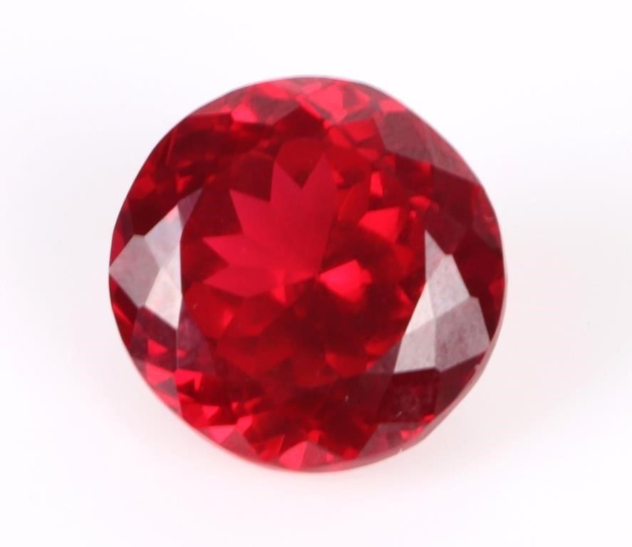 25.00CT LARGE ROUND RED RUBY W/ EGL CERT