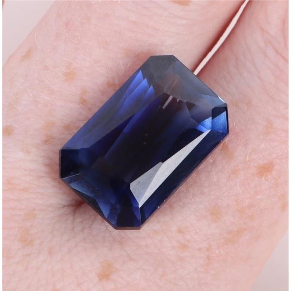 26.0CT LARGE EMERALD-CUT SAPPHIRE W/ GIE CERT