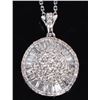 Image 1 : 2.50CTW DIAMOND 10K WHITE GOLD LADIES NECKLACE
