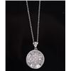Image 2 : 2.50CTW DIAMOND 10K WHITE GOLD LADIES NECKLACE