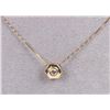 Image 1 : 14K YELLOW GOLD 0.15CT ROUND DIAMOND NECKLACE