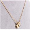 Image 2 : 14K YELLOW GOLD 0.15CT ROUND DIAMOND NECKLACE