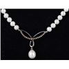 Image 1 : WHITE PEARL STERLING SILVER LADIES NECKLACE