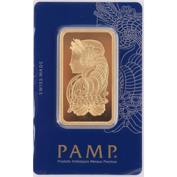 PAMP SUISSE FORTUNA 50 GRAM FINE GOLD BAR