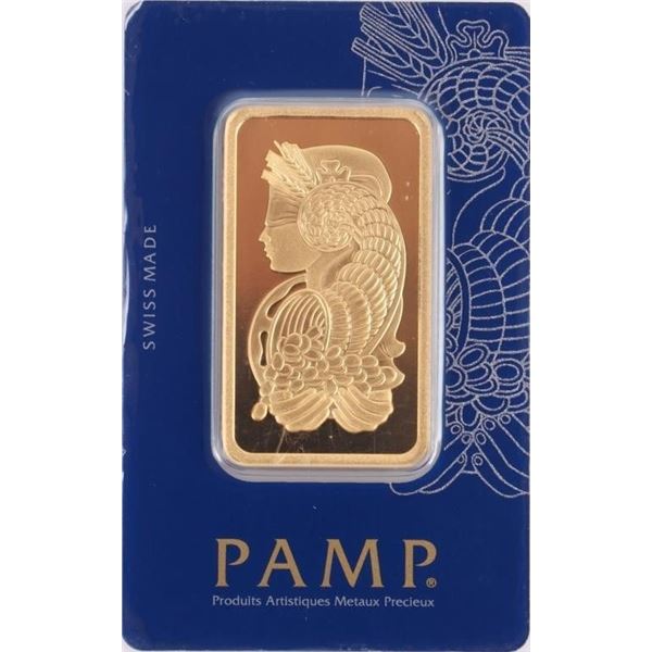 PAMP SUISSE FORTUNA 50 GRAM FINE GOLD BAR