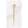 Image 1 : 14K YELLOW GOLD DANGLE LADIES EARRINGS W/ PEARLS