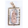 Image 4 : 14K YELLOW GOLD CZ RELIGIOUS PENDANTS - (3)