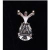 Image 2 : 1CT PEAR CUT DIAMOND 18K WHITE GOLD LADIES PENDANT