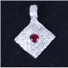 Image 1 : STERLING SILVER RUBY LADIES PENDANT