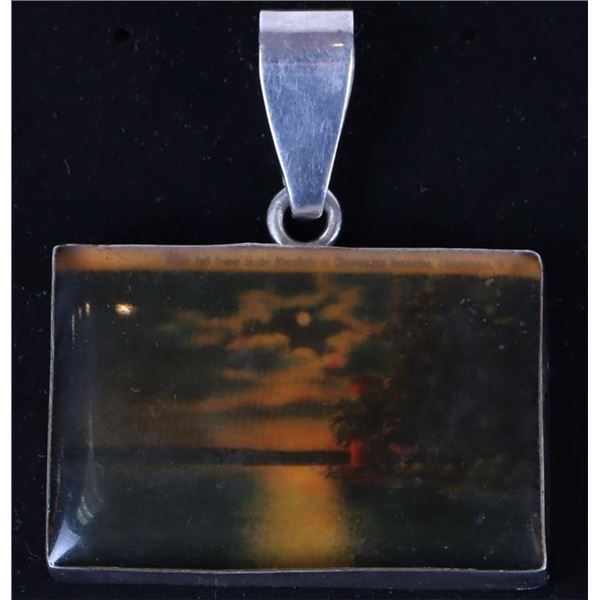CHARLES ALBERT STERLING SILVER PICTURE PENDANT