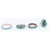 Image 2 : ASSORTED STERLING SILVER TURQUOISE JEWELRY - (6)