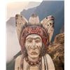 Image 2 : 6.5 FT NATIVE AMERICAN CIGAR SHOP WOODEN STATUE
