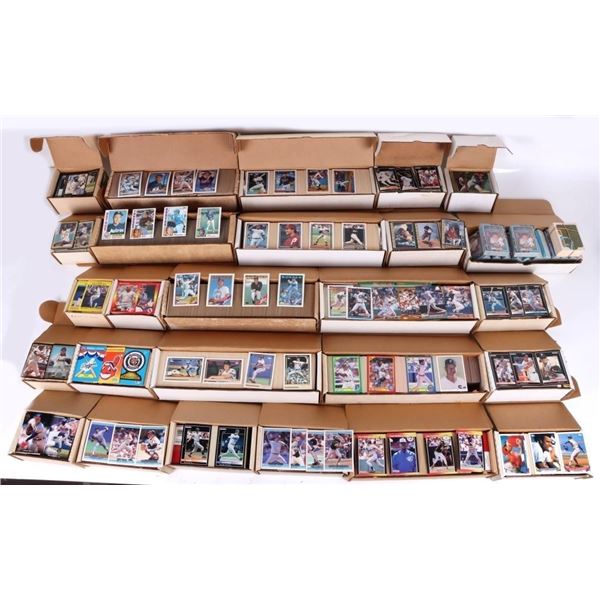 ASSORTED 1980'S-90'S COMPLETE BASEBALL SETS - (26)