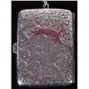 Image 2 : VINTAGE STERLING SILVER ENGRAVED COMPACT PURSE
