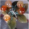 Image 3 : VINTAGE 0.800 SILVER CARNELIAN GRAPE VINE TEA TIN