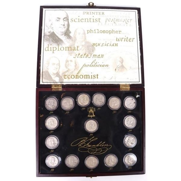 BEN FRANKLIN HALF DOLLARS OF 16 YEARS COMPLETE SET