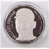 Image 2 : MICKEY MANTLE BASEBALL & .999 SILVER COIN W/ CASE