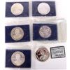 Image 1 : ASSORTED 0.999 SILVER 1 TROY OUNCE MASON COINS-(6)