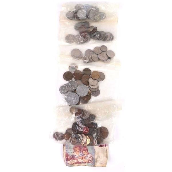 ASSORTED COIN LOTS OF THE WORLD 1793-2014 - (5)