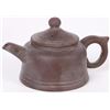 Image 3 : VINTAGE CARVED CHINESE CLAY TEAPOT SET - (3)