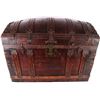 Image 1 : ANTIQUE STEAMER CHEST 24.00" X 20.00" X 22.50"