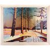 Image 1 : H.G. CZECHOWICZ TEMPERA ORIGINAL FOREST PAINTING