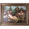 Image 1 : 61 X 50" UNKNOWN ARTIST NUDE WOMAN OIL ON CANVAS