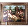 Image 2 : 61 X 50" UNKNOWN ARTIST NUDE WOMAN OIL ON CANVAS