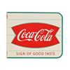 Image 2 : Coca-Cola "Fishtail" Porcelain Flange Sign