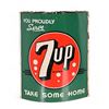 Image 2 : 7-Up Tin Advertising Store Hanging Sign