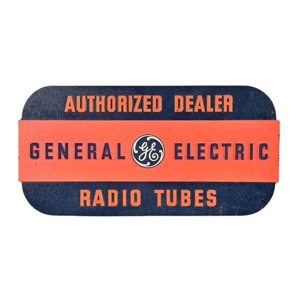 General Electric Radio Tubes Dealer Sign
