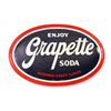 Image 1 : Grapette Soda Oval Enameled Tin Advertising Sign