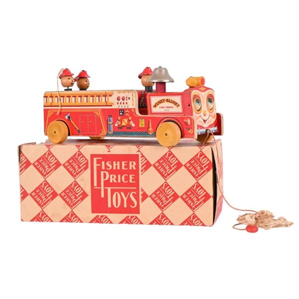 Fisher Price Winky-Blinky Pull Fire Truck