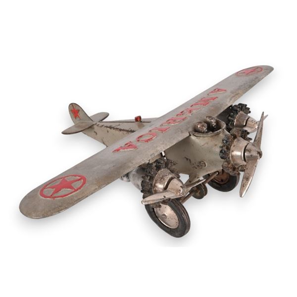 Hubley "America" Cast Steel Toy Airplane