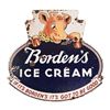 Image 1 : Borden's Ice Cream Double-Sided Porcelain Sign