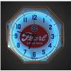 Image 1 : Pearl Beer 1960 Octagon Neon Advertising Clock