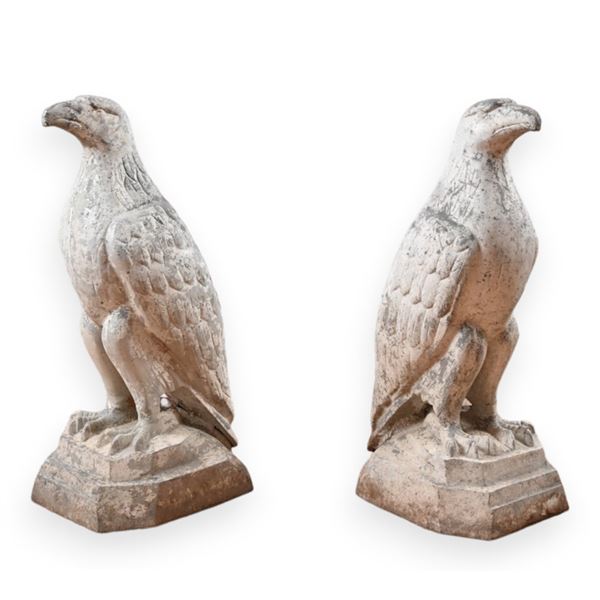 White Eagle Gasoline Aluminum Mascot Pair