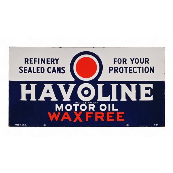 Havoline Motor Oil Porcelain Sign