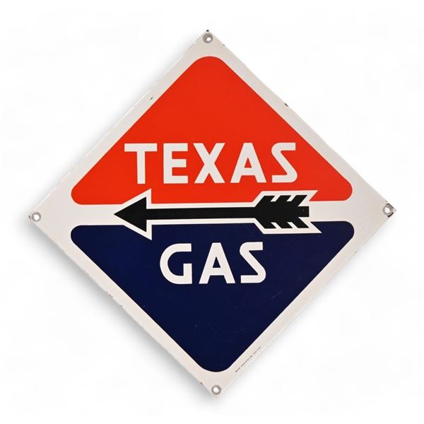Texas Gas Porcelain Advertising Sign