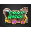 Image 2 : Original Chuc-Wagon Neon Over Porcelain Sign